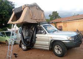 4x4 rooftop tent car rental Uganda / self-drive rooftop tent