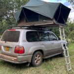 Camping Road Trip In Queen Elizabeth National Park With a Rooftop Tent Car